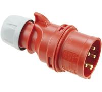 Pce - 025-6 - 32a 400v 5p Cee Industrial Plug, Ip44, Red