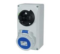 PCE 16A 230V 2P+E IP67 Switched Interlock Socket (61132-6)