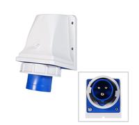 PCE 16A 230V 2P+E IP67 Wall Mount Inlet (5132-6k)
