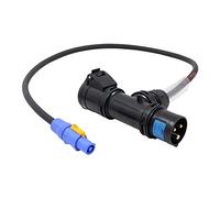 PCE 1m 2.5mm T Connect to PowerCON Cable Lead Stage Lighting Adaptor