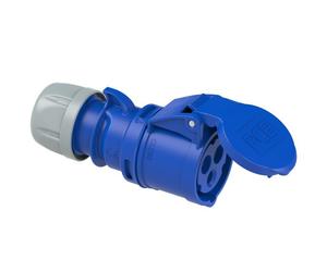 PCE 223-6 32 Amp 3 Pin 2P+E 240V Female Round Blue Socket Ceeform Commando IP44