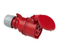 PCE 225-6 32 Amp 5 Pin 3P+N+E 415V Female 3 Phase Red Socket Ceeform IP44