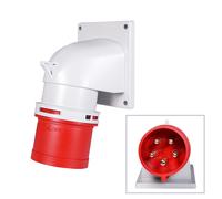 PCE 32A 415V 3P+N+E Angled Appliance Inlet (77725-6)
