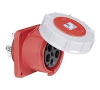 PCE 335-6 CEE Mounting Socket 63A 5p 6h IP67 Power Twist 100x100 mm