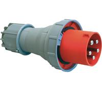 PCE - 63A, 400V, Cable Mount CEE Plug, 3P+N+E, Red, IP67