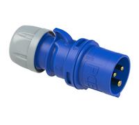 PCE Blue 32 Amp 3 Pin 2P+E 240V Male Round Plug 32A Ceeform Commando IP44