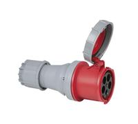 PCE CEE 125A 400V 5p Plug Female Red, IP67