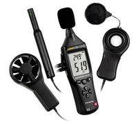 PCE Instruments Anemometer 5-in-1: Sound Light Wind Temp