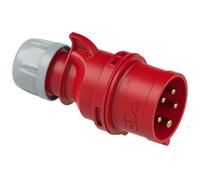 PCE Red 32 Amp 5 Pin 3P+N+E 415V Male 3 Phase Plug 32A Ceeform Commando IP44