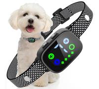 PcEoTllar Anti Bark Collars for Dogs, Humane Bark Collar for Small Dogs, Rechargeable Barking Collar with Intensity Vibration and Beep, No Shock Anti Barking Dog Collars, Black