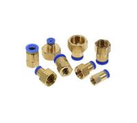 PCF 4MM 6MM 8MM 10MM 12MM Hose OD to 1/8'' 1/4'' 3/8'' 1/2'' Female threaded Push In Fitting Pneumatic Air Hose Connector IDGTTLDF(12mm OD Hose,1/8")