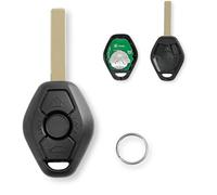 PCF7935 Chip For BMW 3 5 7 X5 Z3 Z4 Series 330 330i 525 525i 325 325i 325ci i ci xi For BMW E60 Key BMW E46 Key 3 Buttons Remote Car Key Fob 433MHZ with HU92 Blade and Screwdriver Key Ring