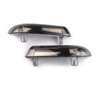 PCGNYSF car Side Indicator Compatible With Skoda For Superb 2002 2003 2004 2005 2006 2007 2008 Car Side Lamp Left Right Rearview Mirror Indicator Turn Signal Light 1K0949101 1K0949102(Smoked Black)