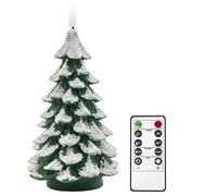 PChero Christmas Tree Shaped LED Candles, 1pcs Battery Operated Xmas Candles Real Wax Flameless Flickering Candles for Home Festival Fireplace Decoration - Warm White