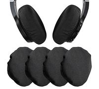 PChero Headphone Ear Pads Covers, 2 Pairs Washable Strechable Headset Earpad Cloth Cover for Gym, Training, Aviation, Racing, Gaming Over The Ear Headphones, Fit 3.5" - 4.3" Ear Pads