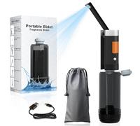 PChero Portable Bidet, 400ML USB Rechargeable Handheld Electric Travel Bidet Sprayer with 680ml/min High Pressure, IPX6 Waterproof Toilet Bidet for Personal Hygiene Clean, Baby Wash, Hemorrhoids
