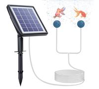 PChero Solar Pond Aerator, 2200mAh Solar Powered Oxygenator Air Pump for Pond with 2 Air Bubble Stones Solar Powered Water Pump for Pond Fish Tank Pool Hydroponics Aquarium Water Fountain Garden