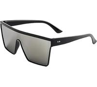 Pchnfei Grey Sunglasses Summer Glasses Oversized Square Flat Single Lens Shading Ladies Cool Unique Outdoor Sports Cycling Hiking Sunglasses for Women Men Fashion Accessories