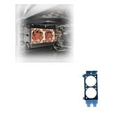 PCI Double 40mm Fan Mount | Compatible with Noctua NF-A4x20/15/10 Fans | 2-Slot Bracket for GPU Cooling | Lower GPU Temperature | Auxiliary Airflow Management