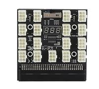 PCI - E 17x 6pin 12V Mining Power Adapter Board, Server Power Converter with LED Voltage Display, 1600W Support for Graphics Card Riser, Compatible with DPS - 1200FB A DPS - 750RB