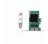 PCI - E 1X Gigabit Ethernet Network Card for Server, Dual RJ45 with 82575 Chip, Gold - Plated Contacts and High Compatibility for Desktop and Server Use