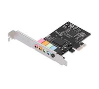 PCI E 5.Sound Card CMI8738 Chip Stereo Card PCI E Sound Card Card for Desktop Computer 24 Bit 48KHz Surround Sound Desktop Sound Card for Gaming Home Theater Music Recording 7/X