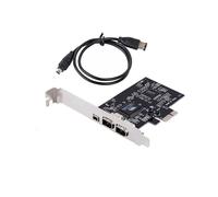 PCI-E Express Card, 1394a IEEE 1394b Controller Card Cable, High Speed Data Transfer, Video Editing, Audio Recording