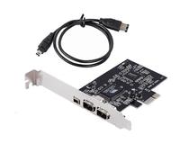 PCI-E Express Card, 1394a IEEE 1394b Controller Card Cable, High Speed Data Transfer, Video Editing, Audio Recording