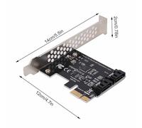 PCI E to 3.0 A Card, 2 Port III 6Gbps Expan Board, Plug and Play with Hot Plugging Support, Speed 6GBPS Bandwidth 10/1164bit