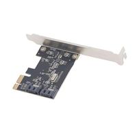 PCI E to SATA Controller Card, TXB116 JMS582 PCIE3.1x1 to 2 Port SATA3.2 Expansion Card 6Gbps Adapter Card for Computer