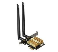 PCI-E WiFi 6E AX210 PCIE and Bluetooth 5.2 Tri-Band up to 5400Mbps 160MHz Ultra-Low Latency OFDMA, MU-MIMO, Wind 11/10 Sup