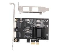 PCI Express Network Adapter Card, 2.5G, 1000Mbps, 100Mbps RJ45 Dual Port Gigabit Ethernet Network Adapter Card,RTL8125 Chip, Power Auto Detection,for