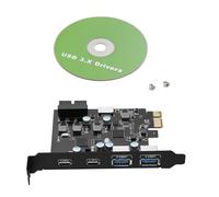 PCI Express to Type C USB-A Type-E 19-PIN Expansion Card 6-Ports USB PCIe Card, 5Gbps