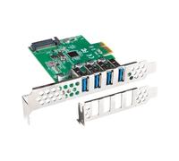 PCI EXPRESS X1-4X USB-A 3.1 GEN1 CARD HERRING LOW PCE-US3-004