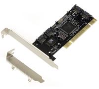 Pci Sata Controller Card 4 Ports Raid 0, 1, 0+1 - High + Low Profile