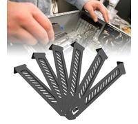 Pci Slot Cover, 6 Pieces Black PCI Slot Plate, Cover Plate, PCI Slot Cover, High Carbon Steel Dust Filter, PCI Slot Cover, High Carbon Steel Dust Filter Cover Plate