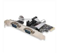 PCI To Serial Card, 2-Port PCI Express RS-232 DB9 Serial Port Card for Windows XP, Vista,7, 8.x, 10, 11 32/64bit and Linux PCs-PCIE Serial Port Card