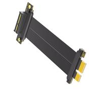 PCIE 1X Cable PCIE4.0 Risers Card 90 Degree To 180 Degree Flat Extension Cable Motherboard Extender Converters Adapter PCIe Extension