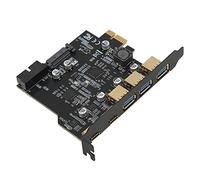 PCIE 1X to USB Expansion Card, 3xUSB3.0 2xType C 19pin 3 USB3.0 2 Type Interfaces Electronics Computers Accessories Computer Components Internal I/O Port Cards Cards 5 Adapter