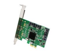 PCIe 2.0 x1 4 Port SATA III Non-RAID Card, Marvell 9215, with Low Profile Bracket