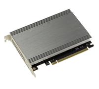 PCIe 3.0 16X Controller Card For 4 M.2 NVMe M Key SSDs With Aluminum Heatsink