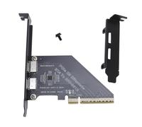 PCIe 4.0 X8 to Oculink Card High Speed Data Transfer 128 GT/s SFF 8612 Secure Connection External Graphics Card for NVMe SSD GPU EGPU for Desktop Expansion