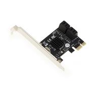 KALEA-INFORMATIQUE PCI Express PCIe 4 Ports controller card for SATA 3 6G hard disks with Marvell 88SE9215 chipset. High and Low profile brackets