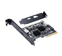 PCIE 4X To USB 3.2 Expansion Card Front Type C Connector 10Gbps Full Speed Transmisson Expansion Card For Desktop