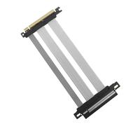 PCIe 5.0 X16 Riser Cable with 128GB/s Bandwidth, 90° Right Angle GPU Extension Card and Extension Cable, Backward Compatible with PCIe 4.0/3.0, for RTX 50/40 & RX 9000/7000 GPUs(Silver,100cm)