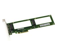 PCIe 8X PCIe 3.0 Card For 2 SSD PCIe NVMe U.2 U2 68-Pin SFF-8639 - BIFURCATION
