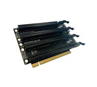 PCIe-Bifurcation X16 To X4x4x4x4 Expansion Card PCIE3.0 X16 1 To 4 Gen3 Adapter Card Power Port Split Card PC Installation