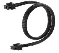 PCIe Cable for MSI Power Supply, PCIe 8 Pin Male to 6+2 Pin Male GPU Power Extension, 18AWG 10A Modular PSU Cable for MSI MAG A750GL A850GL -25.6 inch(65CM) Black Braided