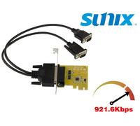 PCIe Card 2 Ports COM RS232 DB9 HIGH SPEED LOW HIGH PROFILE SUNIX SER6437HL