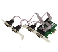 PCIE Card RS232 4 COM PORTS DB9 - ASIX AX99100 - HIGH + LOW Profile